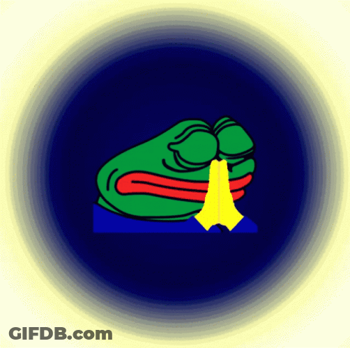 Frog Animation Pray GIF