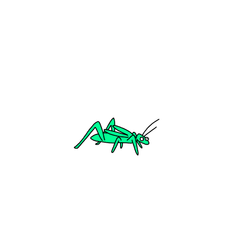Frog Chomping Crunchy Crickets Animation GIF