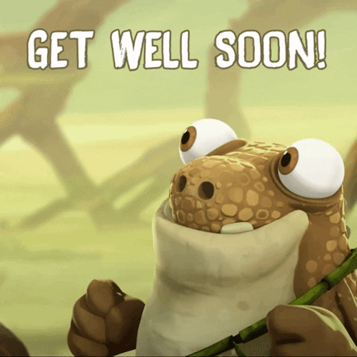 Frog Get Well Soon GIF