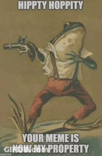 Frog Holding Gun Hippity Hoppity GIF