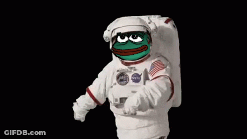 Frog In Astronaut Suit And Helmet GIF