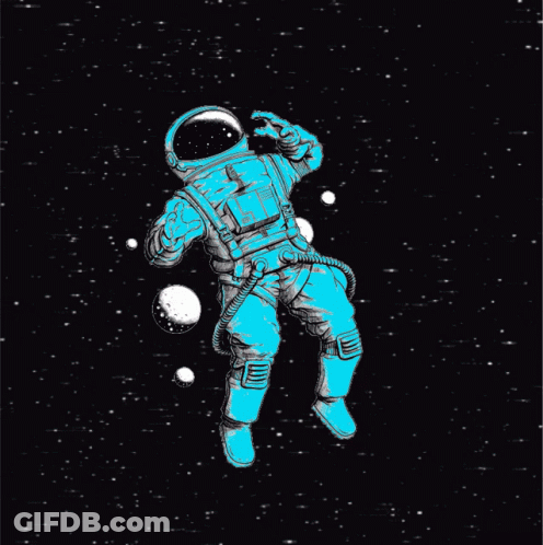 Frog In Astronaut Suit And Helmet GIF