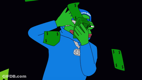 Frog In Blue Hoodie Saying Ase GIF