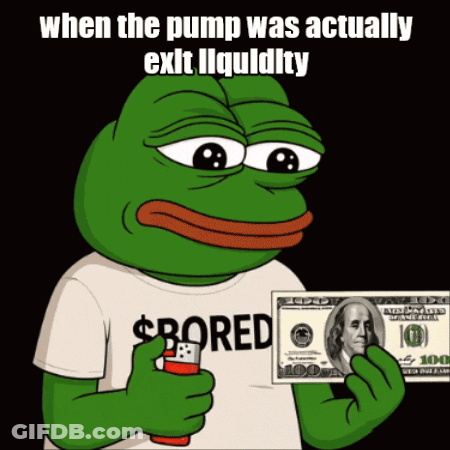 Frog In Bored Shirt Holding Dollar Bill GIF