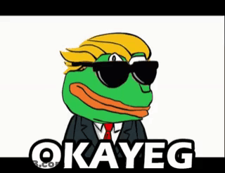 Frog In Suit And Tie With Okayeg GIF