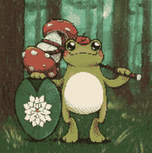 Frog In The Rain GIF