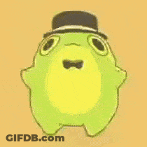 Frog In Top Hat And Bow Tie GIF