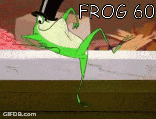 Frog In Top Hat Dancing With Frog 60 GIF
