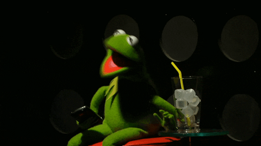 Frog Kermit Falling Off Building GIF