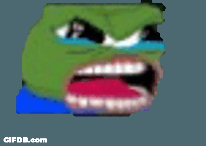 Frog Meme Frog Angry Sticker GIF