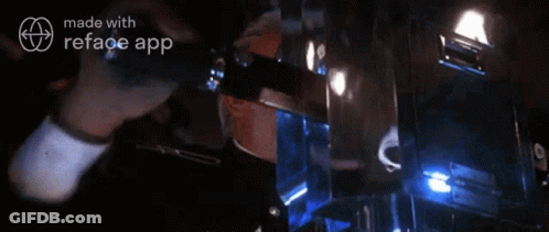 Frog On Man's Head Saying Gotem At Laptop GIF