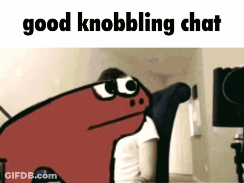 Frog Saying Good Knobbling Chat GIF