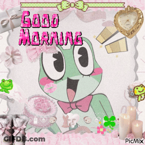 Frog Saying Good Morning GIF