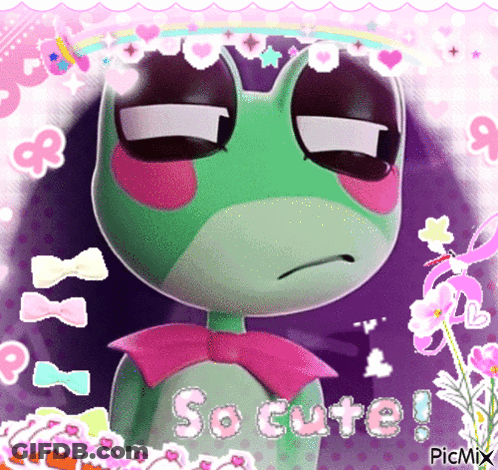Frog Saying So Cute GIF