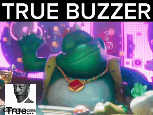 Frog Saying True Buzzer GIF