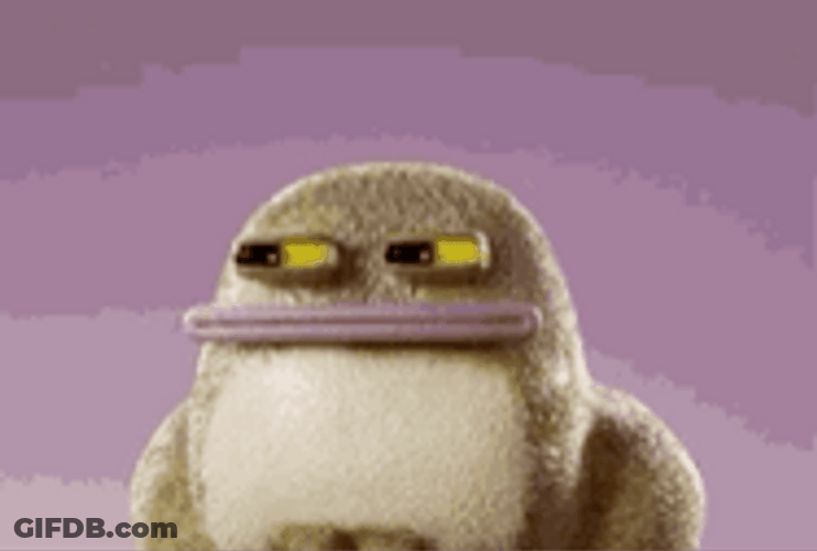 Frog Squint Look GIF