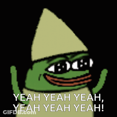 Frog Wearing Hat And Sunglasses Says Yeah Yeah Yeah GIF
