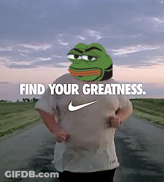 Frog Wearing Nike Shirt Standing On Road GIF