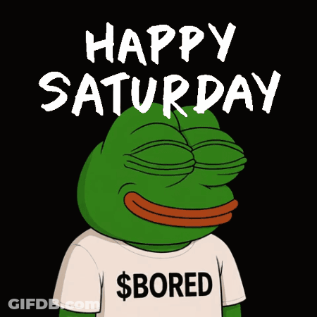 Frog Wearing Shirt Saying $Bored GIF
