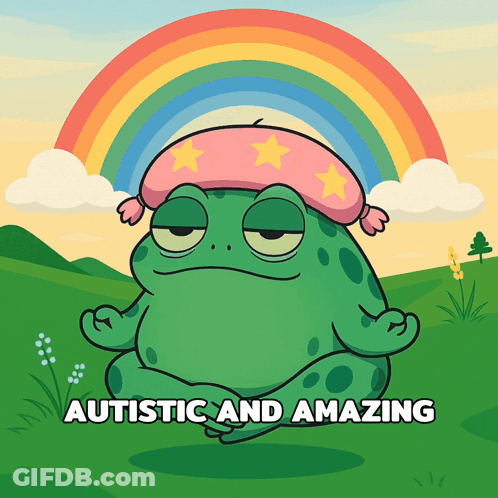Frog With Autistic And Amazing GIF