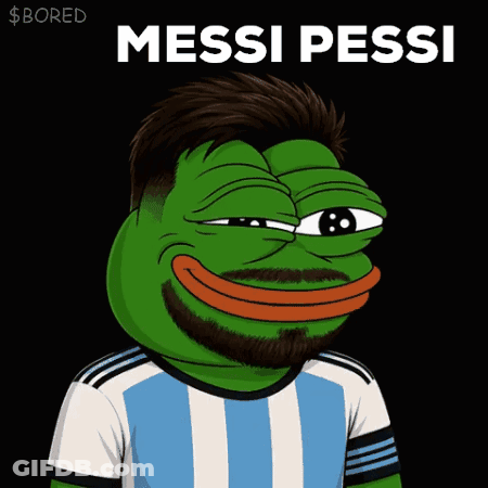 Frog With Beard And Messi Pessi Shirt GIF