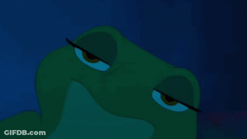 Frog With Blue Eyes GIF