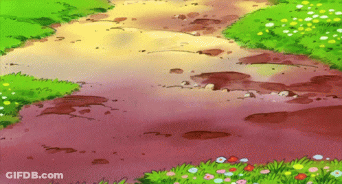 Frog With Green Leaf Next To Trash Can GIF