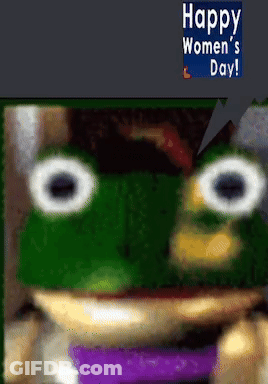Frog With Happy Women's Day GIF