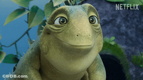 Frog With Netflix Logo GIF