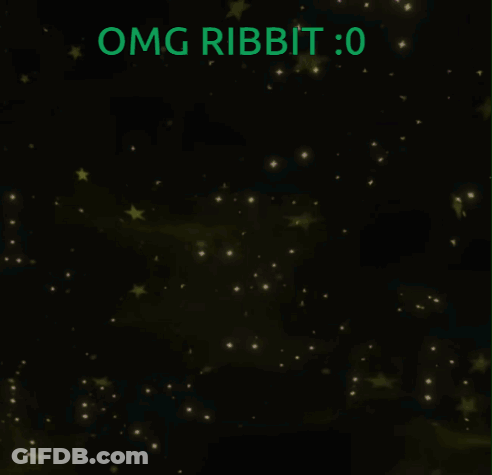Frog With OMG Ribbit : 0 GIF