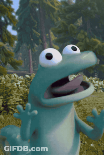 Frog With Open Mouth And Smoke GIF