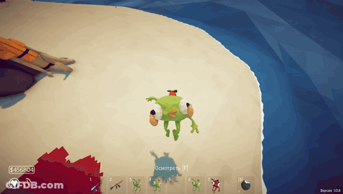 Frog With Red Head In Video Game GIF