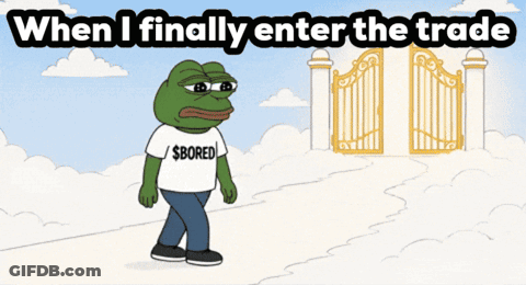 Frog With Shirt Saying $ Bored GIF