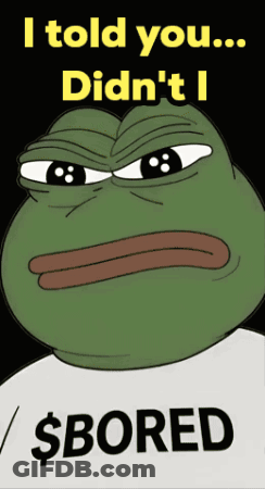 Frog With Shirt That Says Bored GIF
