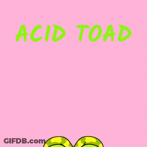 Frog With Tongue Out Saying New Buy GIF