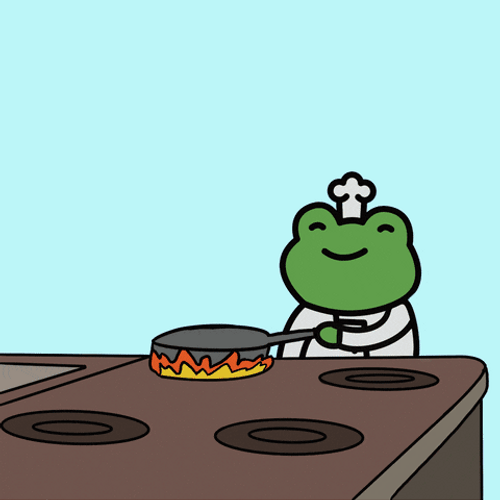 Froggy Friends Let Him Cook GIF