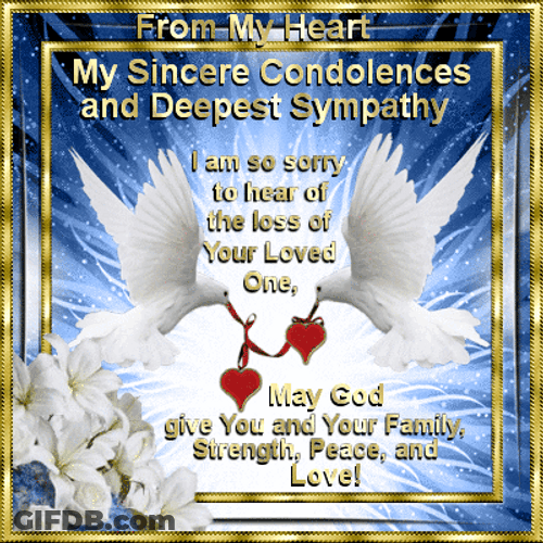 From My Heart Deepest Sympathy GIF