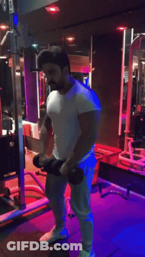 Front And Side Lateral Raises GIF