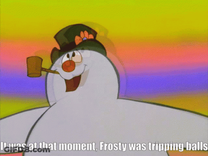 Frosty The Snowman Head Shake Animated GIF