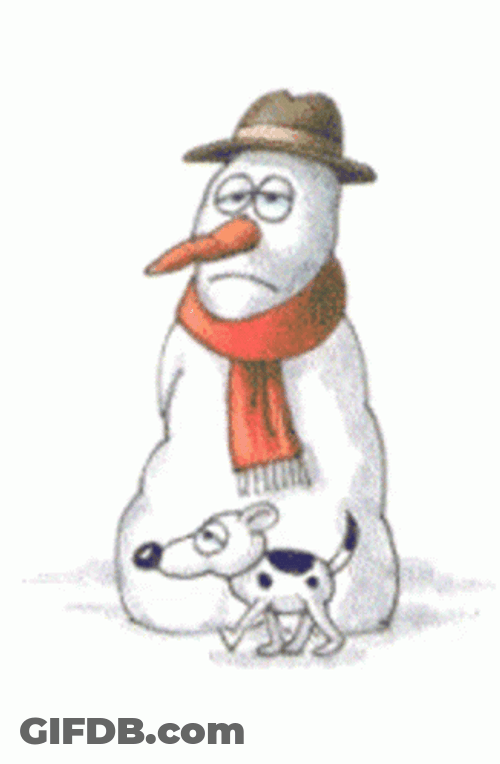 Frosty The Snowman Melting GIF