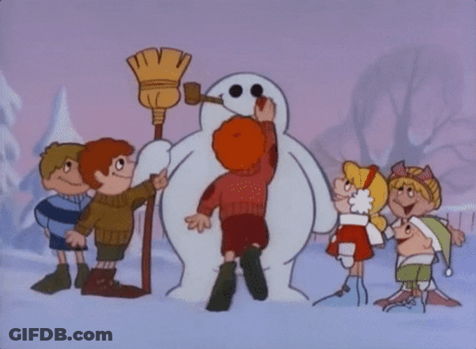 Frosty The Snowman Noise Tapping By Kid GIF