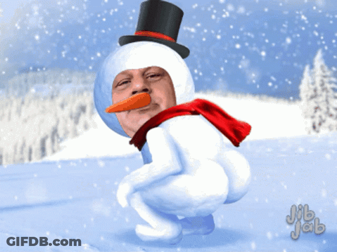 Frosty The Snowman Twerking Dance Meme GIF