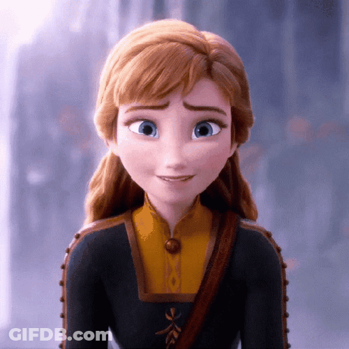 Frozen Anna Cute Chuckle GIF