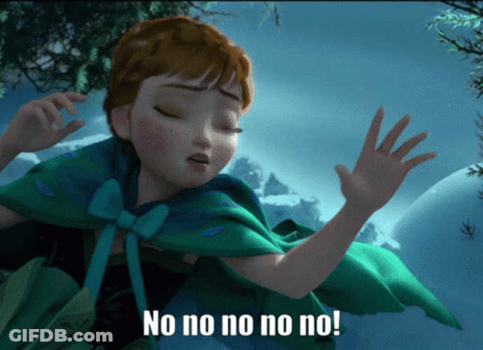 Frozen Anna No No No No No GIF