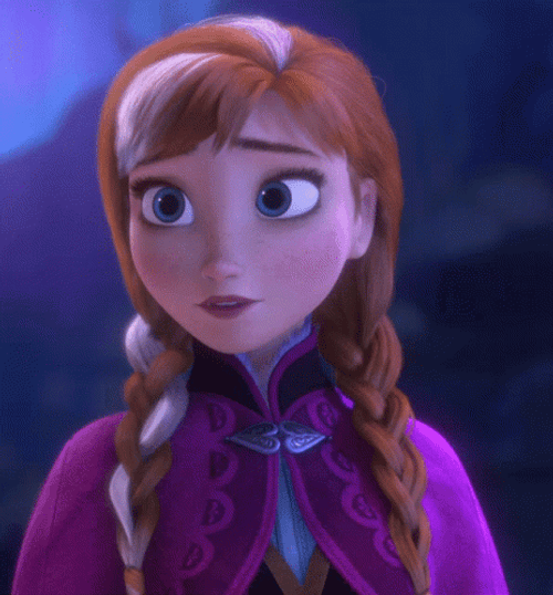 Frozen Anna Really Stare GIF