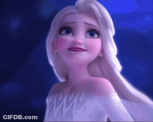 Frozen Cartoon Character Looking Up At Sky GIF