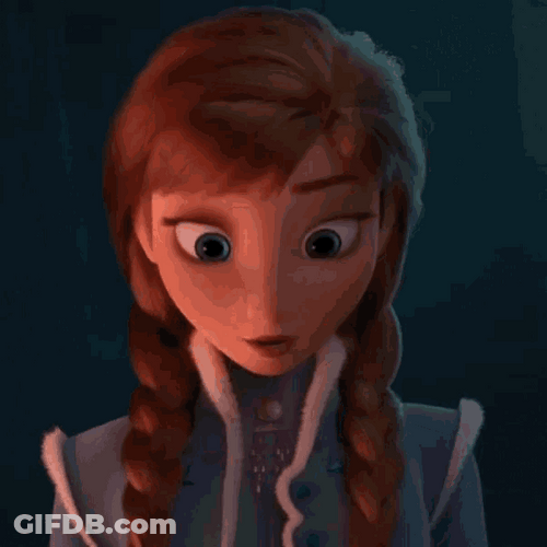 Frozen Cute Anna Laughing GIF