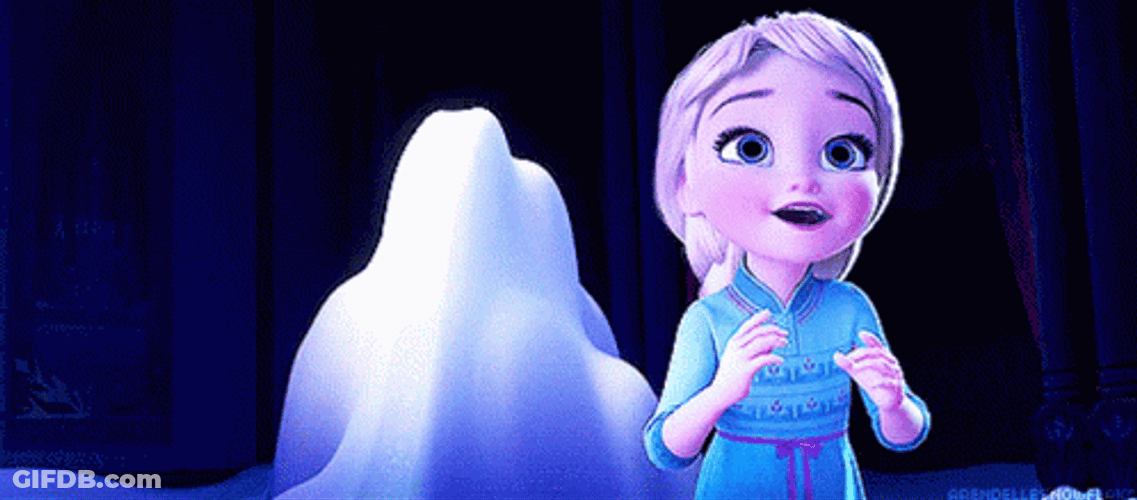 Frozen Cute Baby Elsa Snow Magic GIF