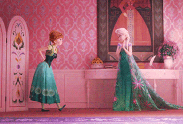 Frozen Elsa Anna Magical Dress GIF