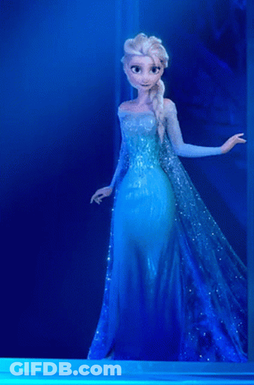 Frozen Elsa Dress GIF